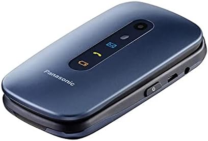 Panasonic KX-TU456EXCE Seniorenhandy (Notfalltaste, Sprachverstärker, Taschenlampenfunktion, große Tasten) blau