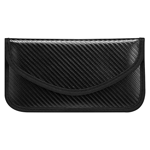 Hemobllo Faraday Tasche Signalblocker Tasche Kohlefaser Gerät Abschirmung für Handy GPS RFID Abschirmung Beutel Brieftasche Drahtlose Autoschlüssel Schlüsselanhänger