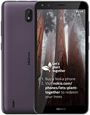 Nokia C01 Plus 5,45 Zoll Android (Go Edition) UK SIM Free Smartphone mit 1 GB RAM und 16 GB Speicher (Dual SIM) - Violett