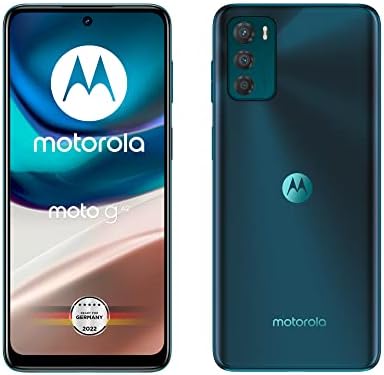 Motorola moto g42 Smartphone (6,4"-FHD+-Display, 50-MP-Kamera, 4/64 GB, 5000 mAh, Android 12), Atlantic Green, inkl. Schutzcover [Exklusiv bei Amazon]